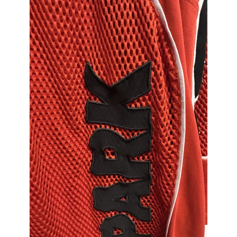 IVY PARK Mesh Oversized Logo V Neck Tee Red Size Large - Picture 4 of 8